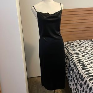 Black Satin Dress Size Small